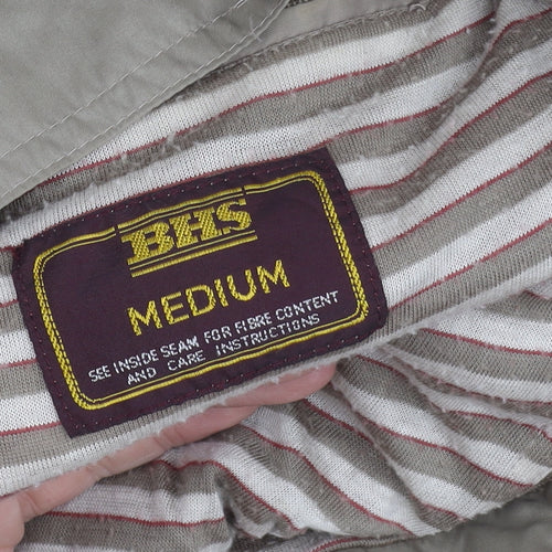 BHS Unisex Beige Bomber Jacket, M, Casual Lightweight