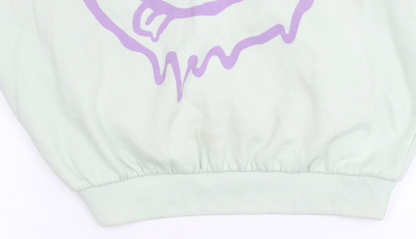 H&M Women's Green Sweatshirt Size S