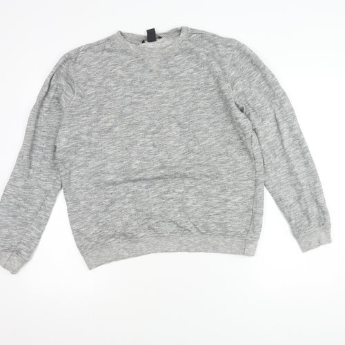 H&M Grey Cotton Sweatshirt Unisex Size 12 Casual