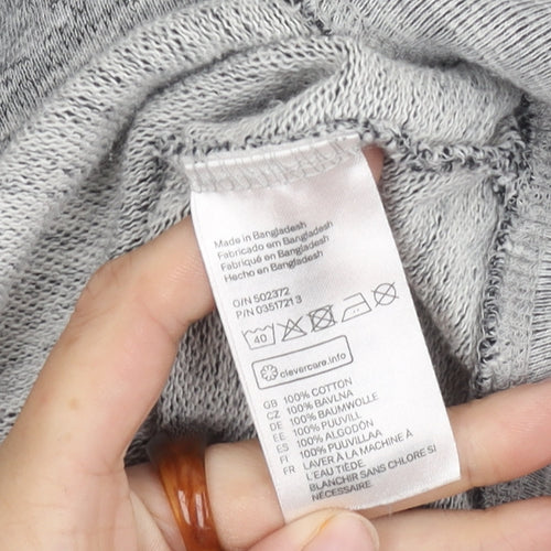 H&M Grey Cotton Sweatshirt Unisex Size 12 Casual