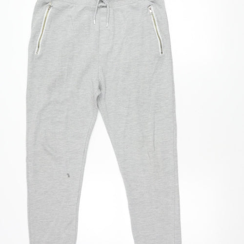 Topman Grey Jogger Trousers Men M Elastic Waist