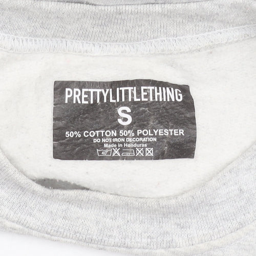 PrettyLittleThing Women’s Grey Pullover Sweatshirt S