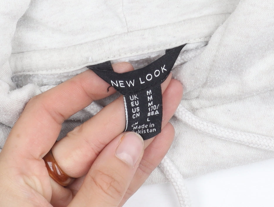 New Look Unisex Adults White Pullover Hoodie M