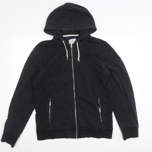 Next Men's Black Hooded Jacket Size L