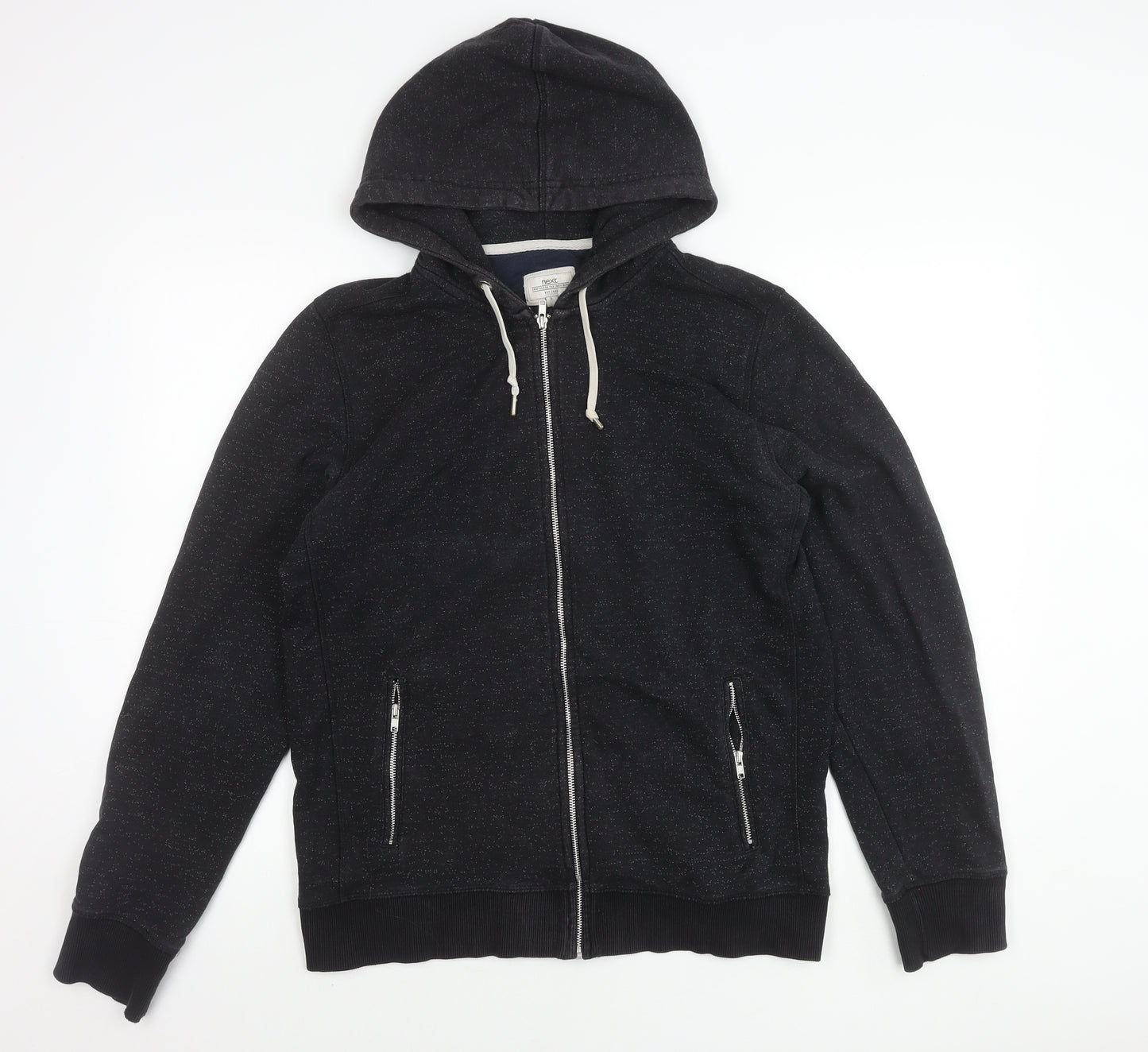 Next Men's Black Hooded Jacket Size L