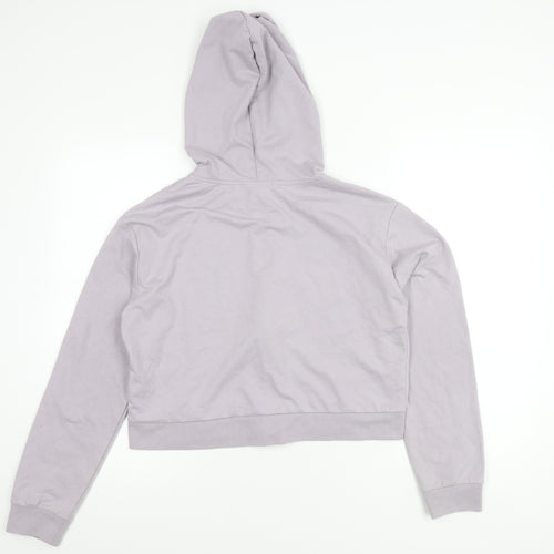 Forever 21 Women's Purple Cropped Hoodie Jacket M