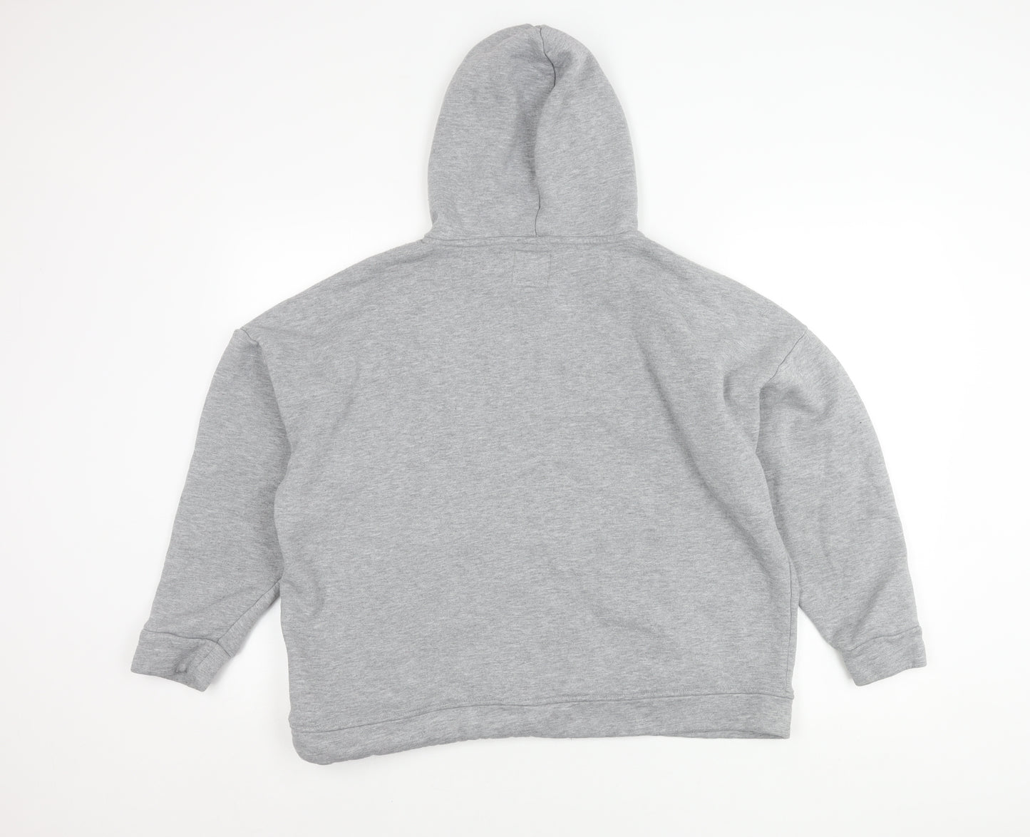 Next Men's Grey Pullover Hoodie, Size M, Fleece
