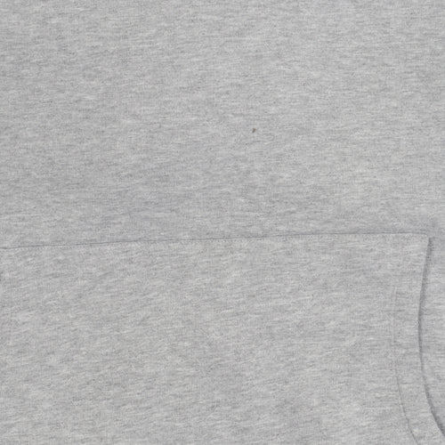 Next Men's Grey Pullover Hoodie, Size M, Fleece