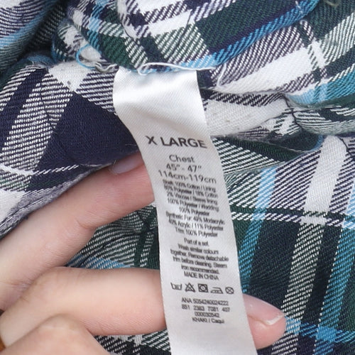 George Men's XL Green Hooded Parka Jacket with Fur Trim