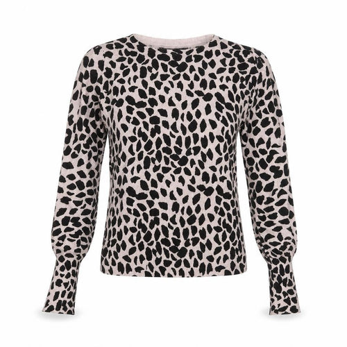 Marks and Spencer Women's Pink Animal Print Jumper Size 8