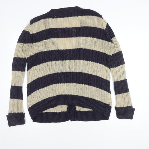 Blonde+Blonde Women's Blue Striped Cardigan Size 8