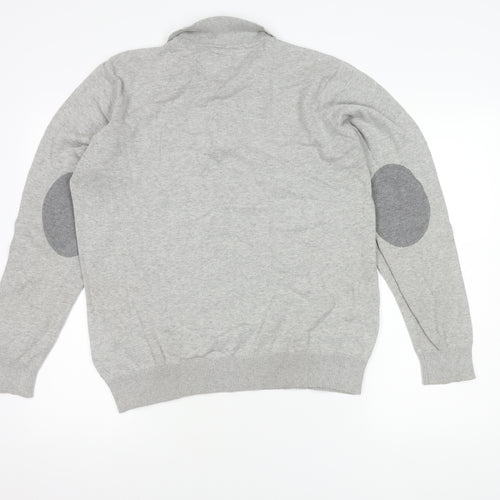 Men's Grey Long Sleeve Polo - Kensington Eastside