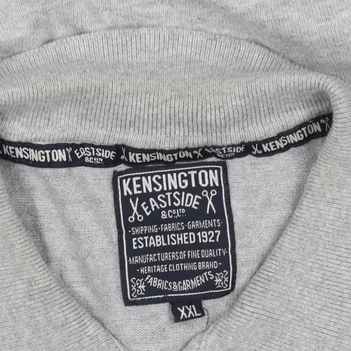 Men's Grey Long Sleeve Polo - Kensington Eastside