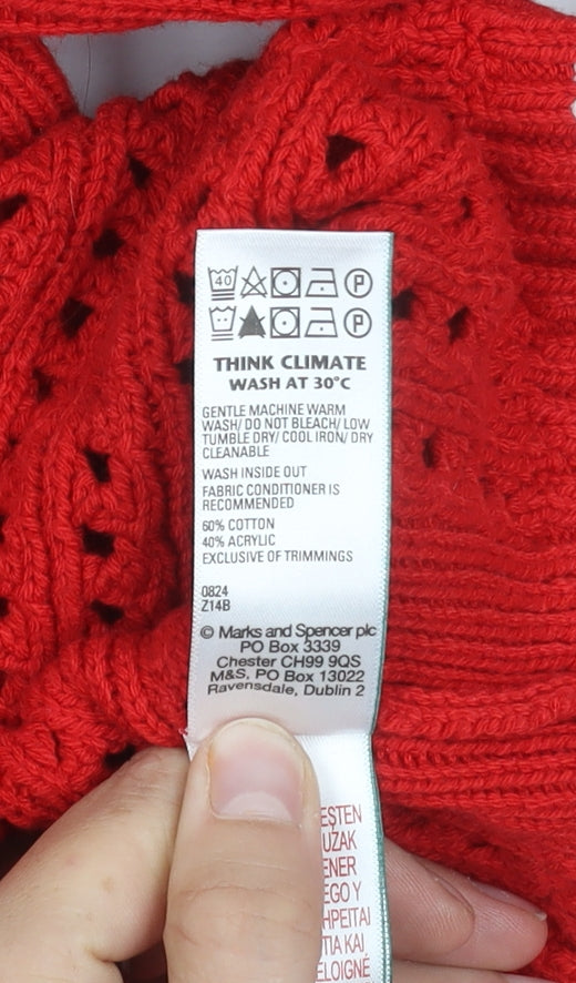 Marks and Spencer Women's Red Pullover Jumper, L