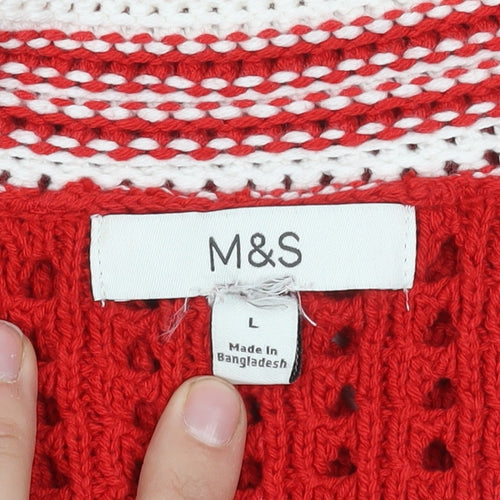 Marks and Spencer Women's Red Pullover Jumper, L