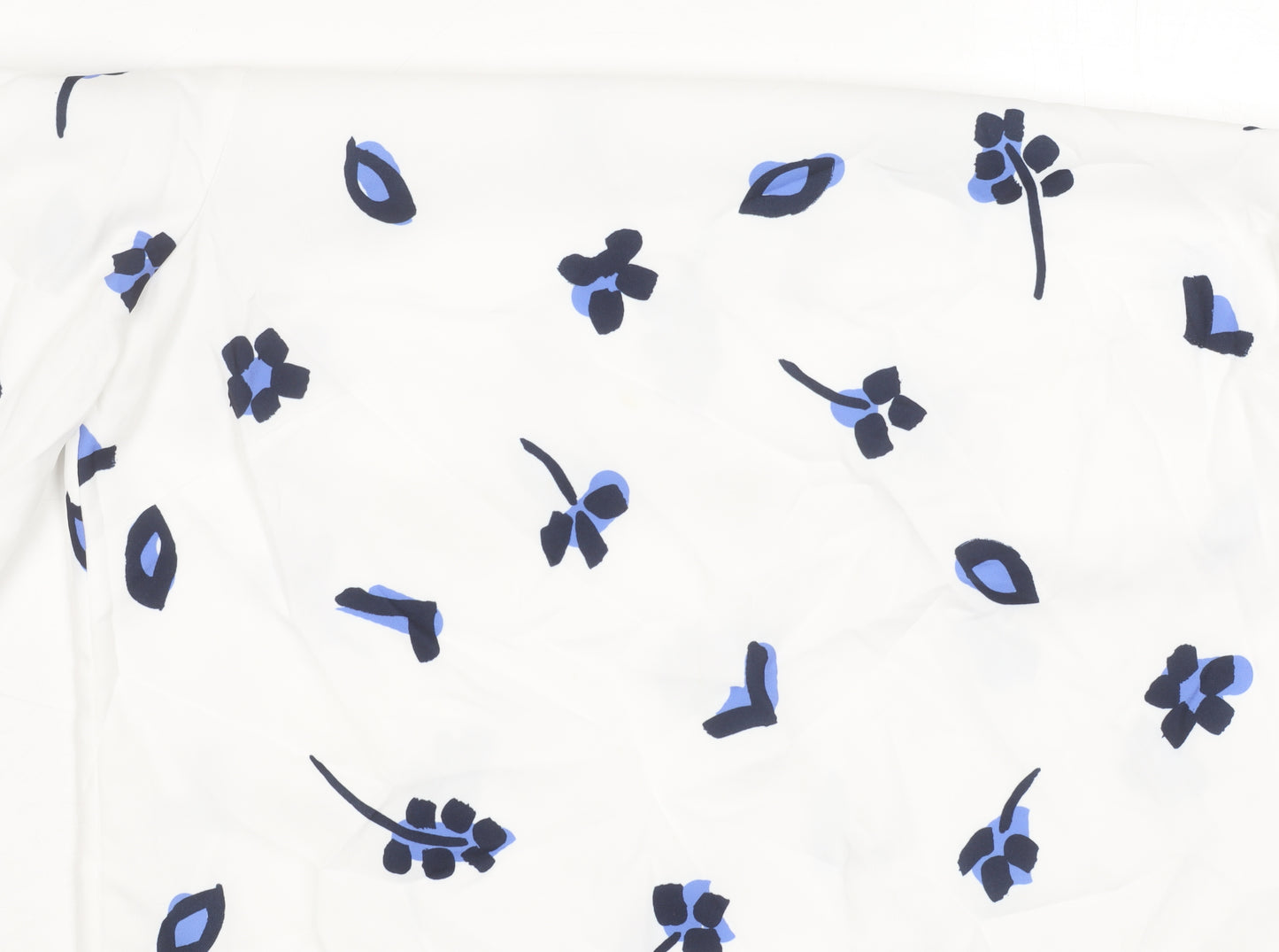 French Connection Women's White Floral Blouse Size 12