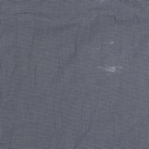 Marks and Spencer Men's Blue Check Shirt, Regular Fit