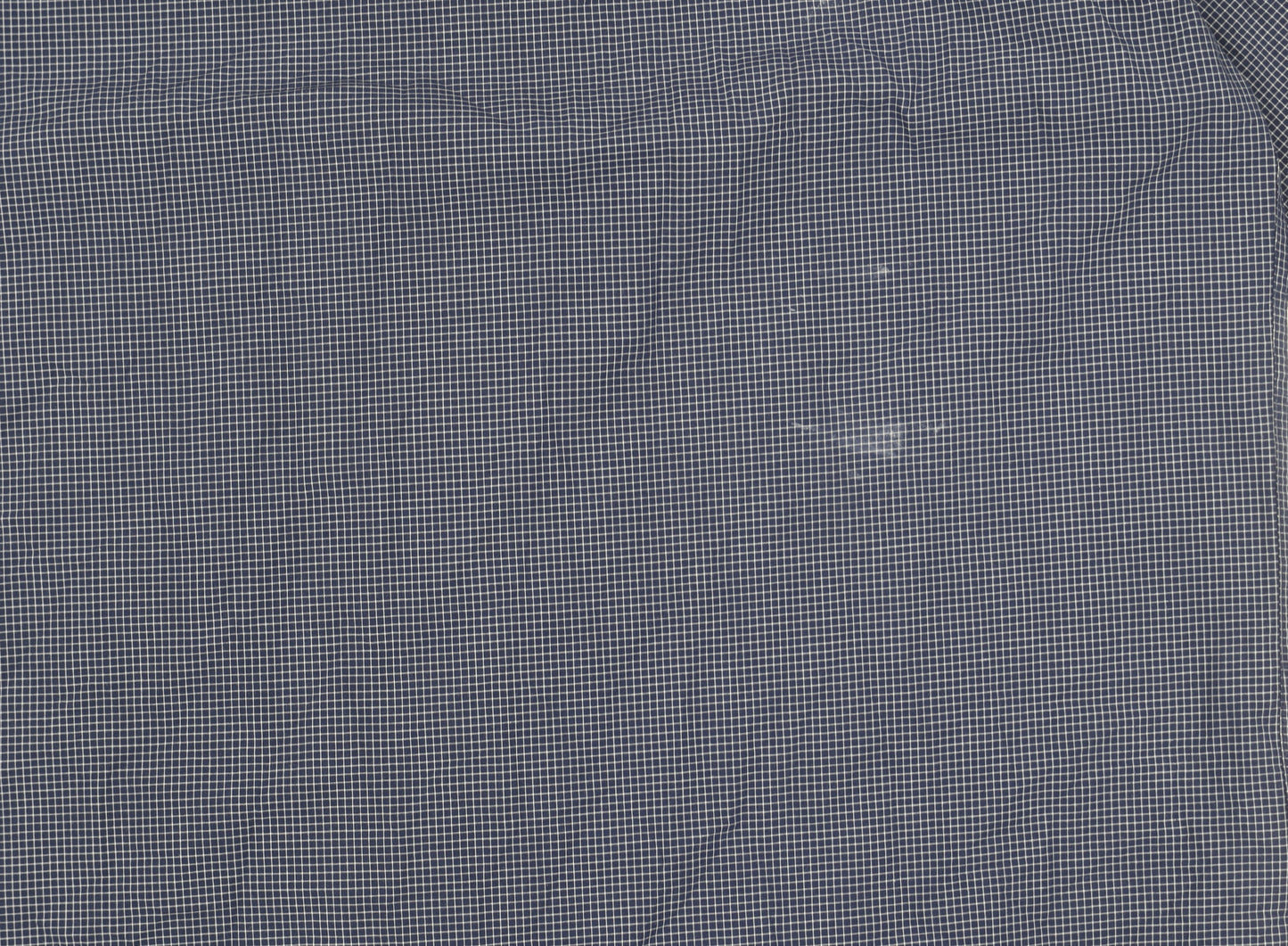 Marks and Spencer Men's Blue Check Shirt, Regular Fit