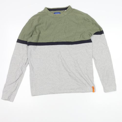 Jack & Jones Men's Green Crew Neck Pullover Jumper M