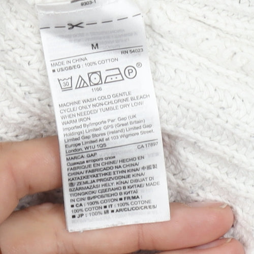 Gap Women's Grey Knit Pullover Jumper Size M