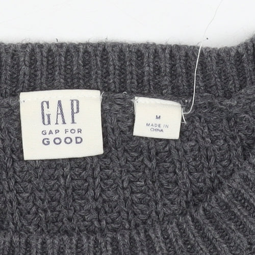 Gap Women's Grey Knit Pullover Jumper Size M