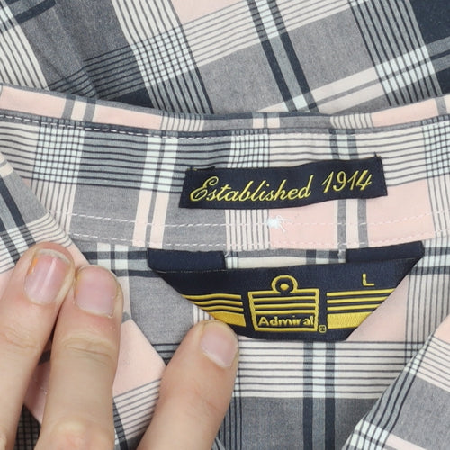 Admiral Men's Multicoloured Plaid Shirt L