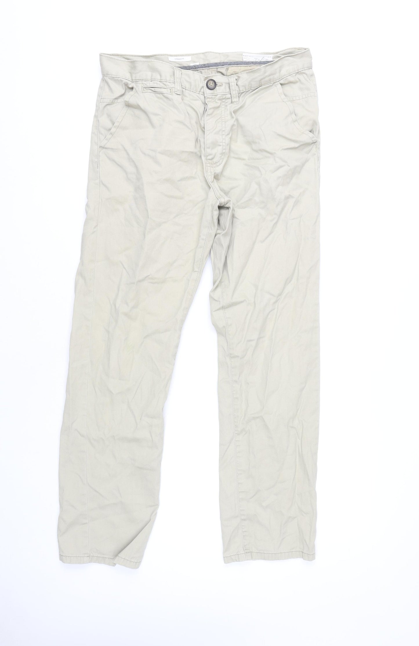 Union Trade Men's Beige Chino Trousers 32S