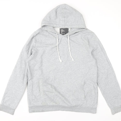 H&M Men's Grey Hoodie L Pullover