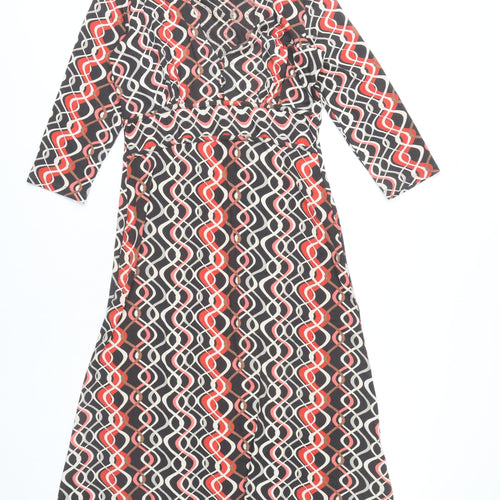 Principles Women's Multicoloured Midi Dress Size 10