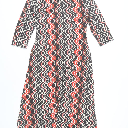 Principles Women's Multicoloured Midi Dress Size 10