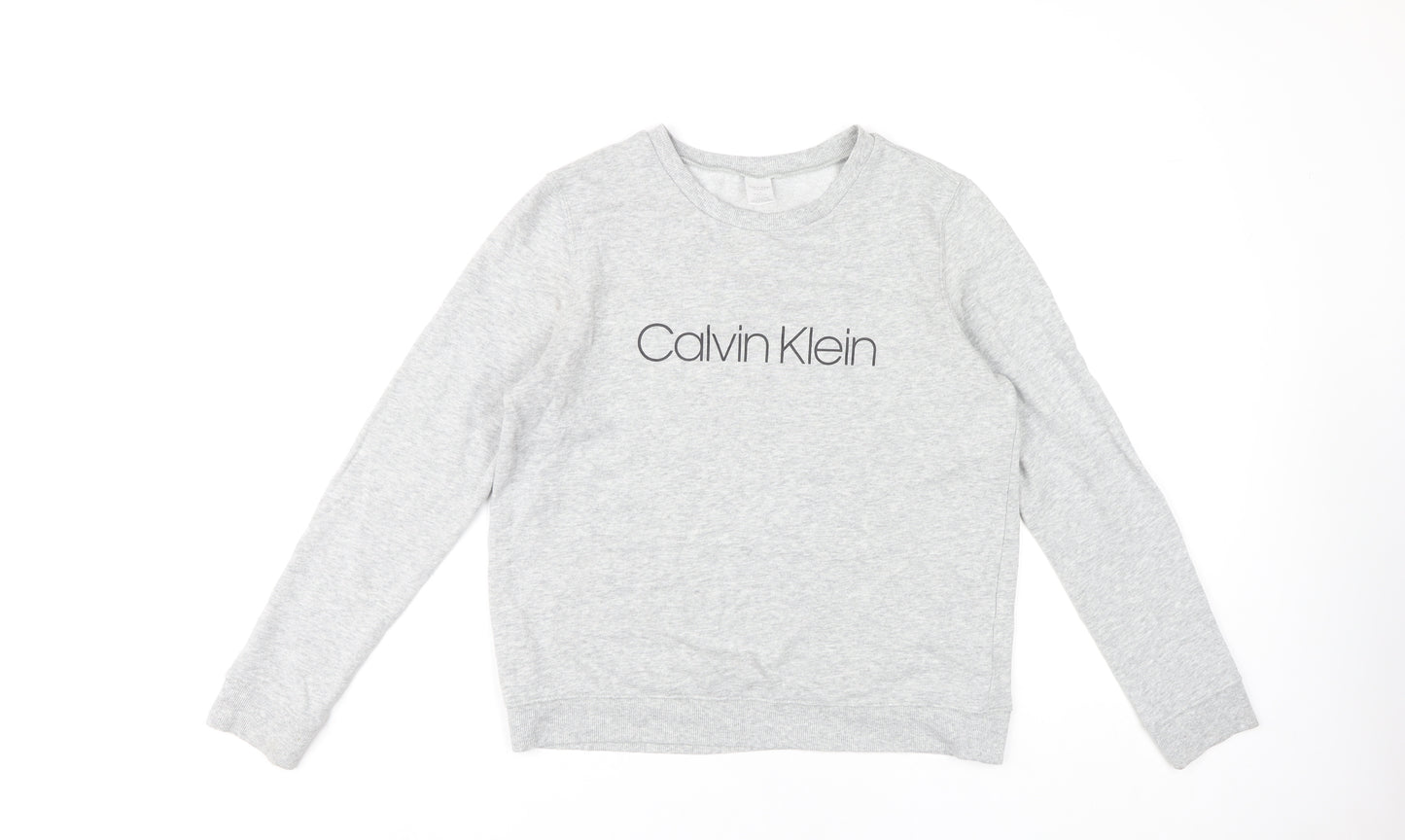 Calvin Klein Women's Grey Pullover Sweatshirt M