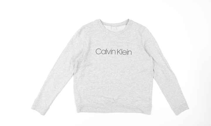 Calvin Klein Women's Grey Pullover Sweatshirt M