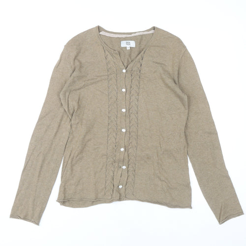 Noa Noa Women Beige XS Cardigan Long Sleeve Knit