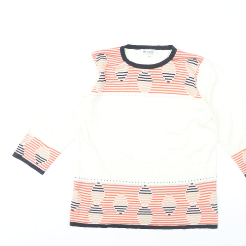 Fay Louise Women's Multicoloured Geometric Pullover S
