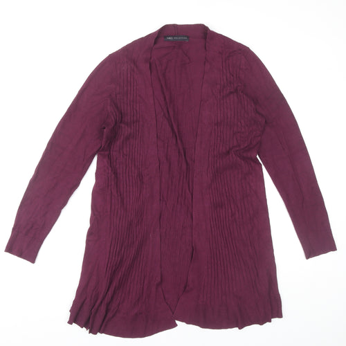 Marks and Spencer Women's Burgundy Open Front Cardigan Size S