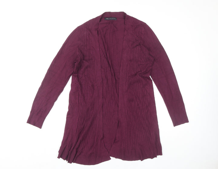 Marks and Spencer Women's Burgundy Open Front Cardigan Size S