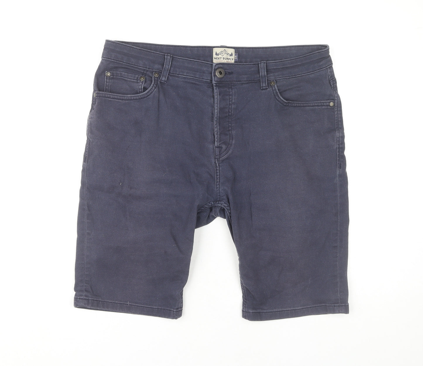 Next Men's Blue Shorts L Size Regular Fit
