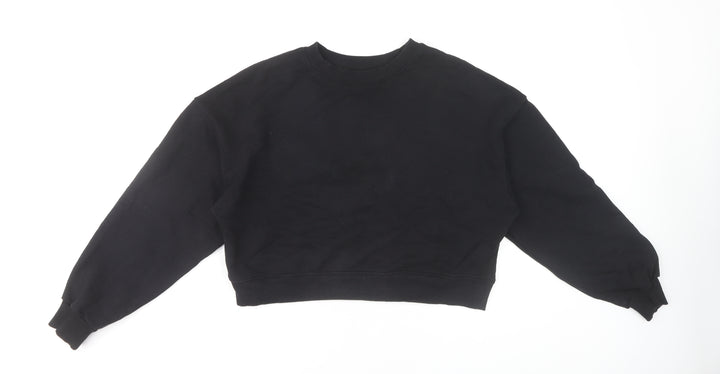 Pull & Bear Women's Black Pullover Sweatshirt Size 12