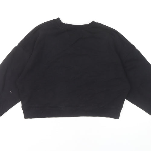 Pull & Bear Women's Black Pullover Sweatshirt Size 12