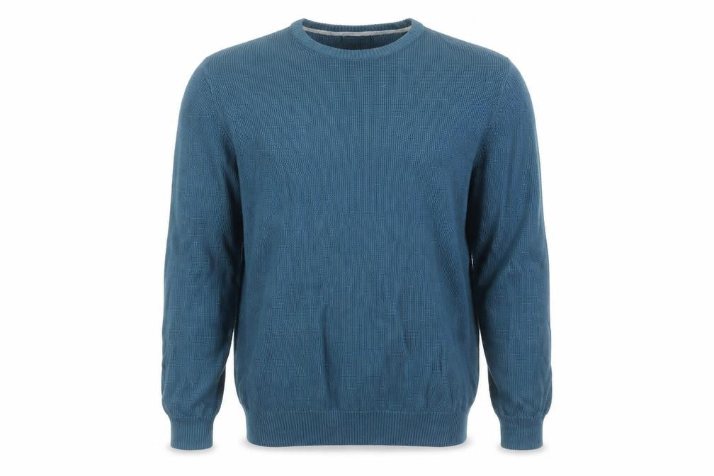 Front view of Marks & Spencer Men's Blue Cotton jumper XL