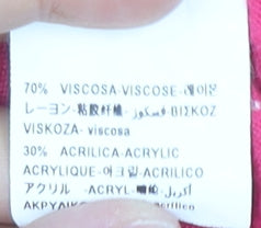 United Colors of Benetton Women's Pink Viscose Blend Cape Jumper Size M