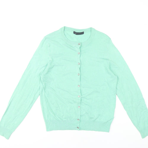Marks and Spencer Women's Green Cardigan, Size 14