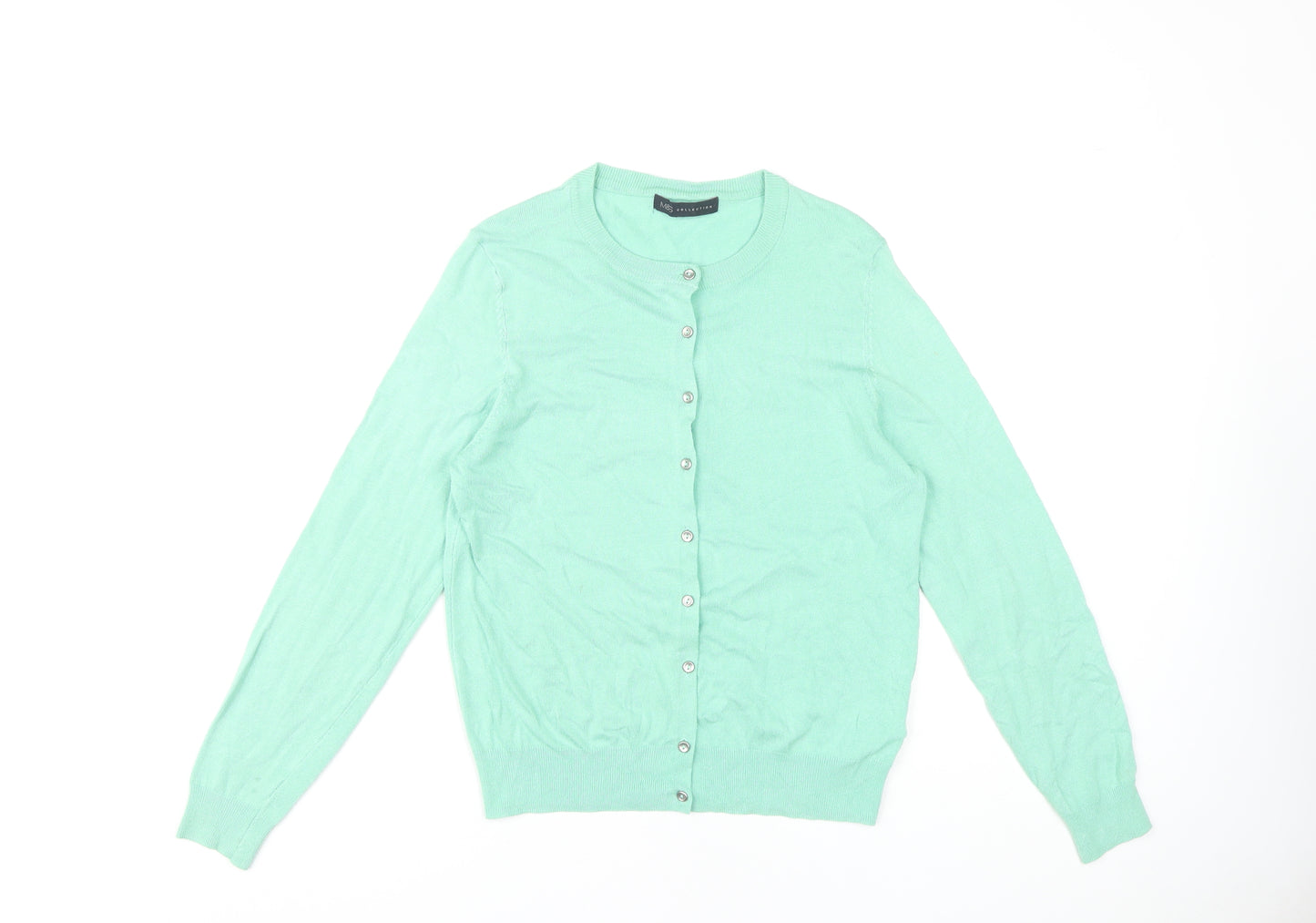 Marks and Spencer Women's Green Cardigan, Size 14