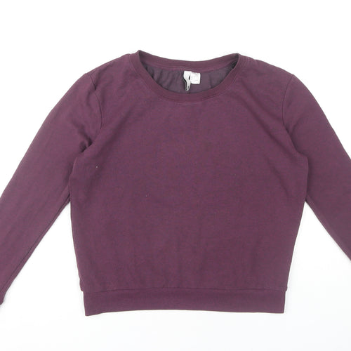 H&M Women's Purple Sweatshirt, Size S, Casual Wear