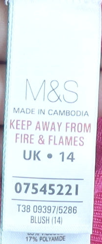 Marks and Spencer Women's Pink Cardigan Size 14