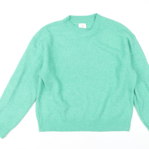 H&M Women's Green Pullover Jumper Size 12