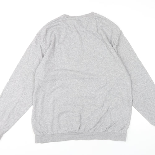 H&M Men's Grey Pullover Sweatshirt XL