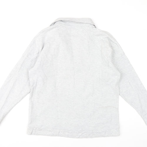 Next Grey Women's L Sweatshirt, Collared Casual Style