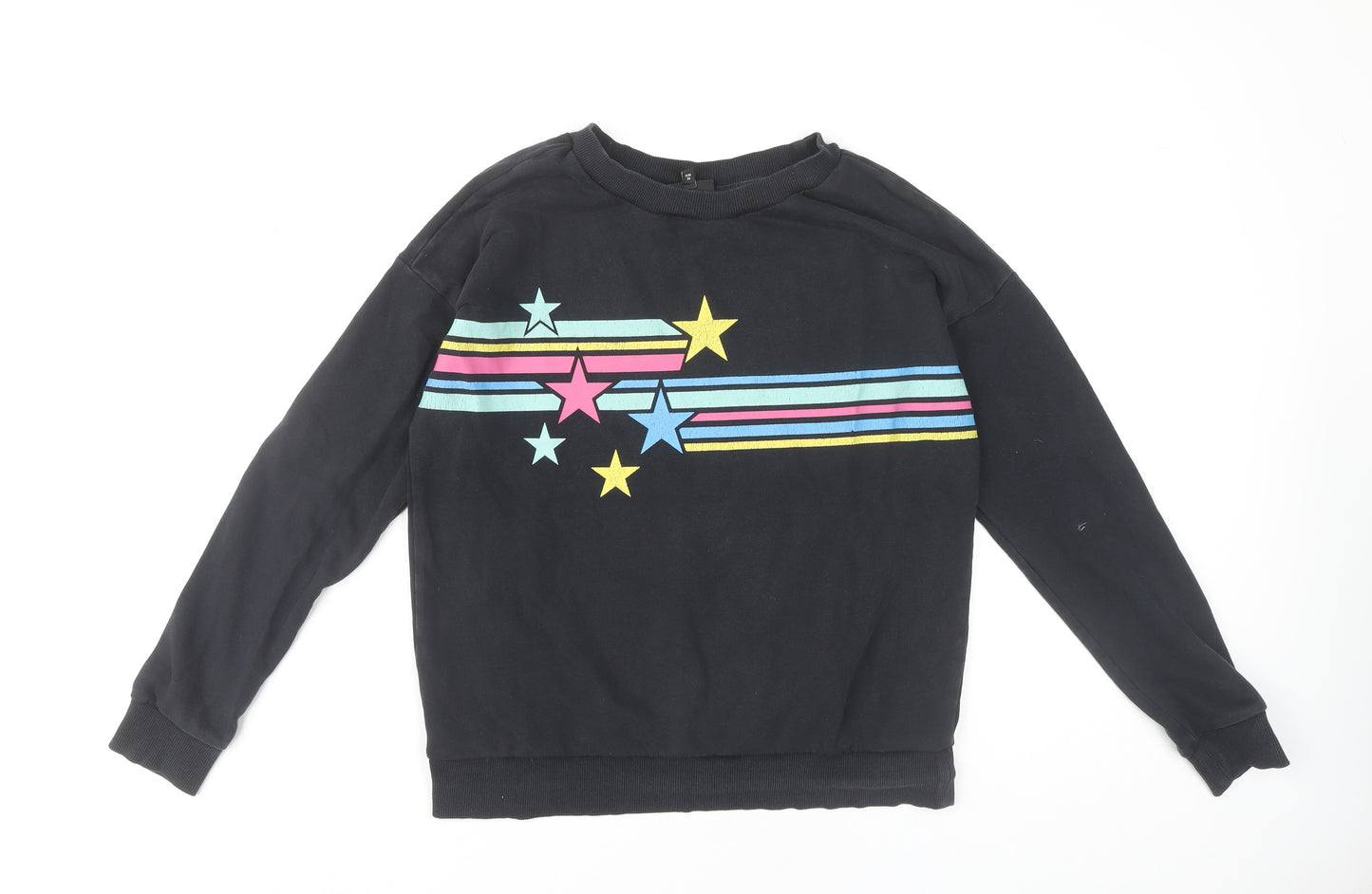 Next Women's Black Star Pullover Sweatshirt Size 10