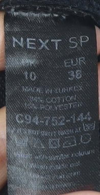 Next Women's Black Star Pullover Sweatshirt Size 10